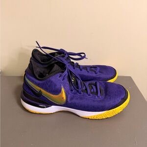 Mens Nike Zoom LeBron NXXT Gen Lakers Court Basketball Shoes